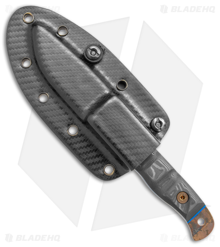 Dawson Knives Handyman Fixed Blade Knife Two Tone CF (3.25" Arizona Copper)
