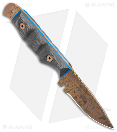 Dawson Knives Handyman Fixed Blade Knife Two Tone CF (3.25" Arizona Copper)