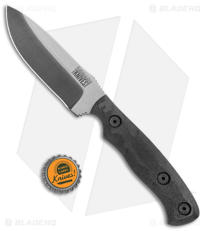 Dawson Knives Huntsman Fixed Blade Knife Black G-10 (4.1" Specter)