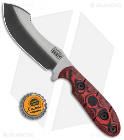 Dawson Knives Javalina Fixed Blade Knife Red/Black G-10 (3.75" Specter)