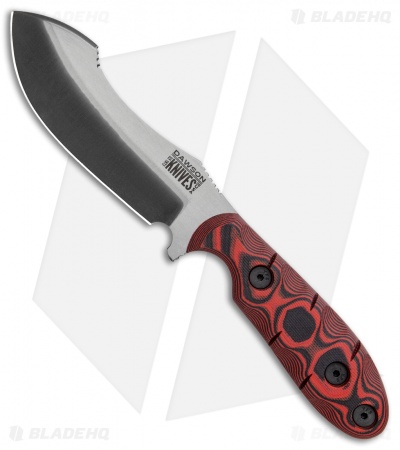 Dawson Knives Javalina Fixed Blade Knife Red/Black G-10 (3.75" Specter)