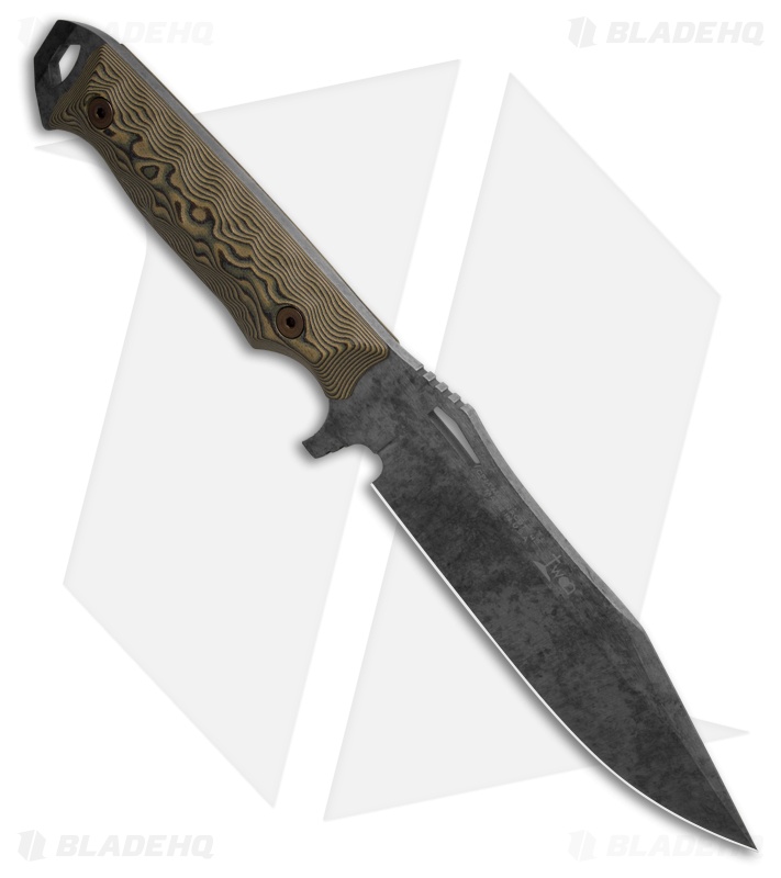 Dawson Knives Marauder Gen 2 Fixed Blade Knife Green/Black G-10 (6.1" Monsoon)