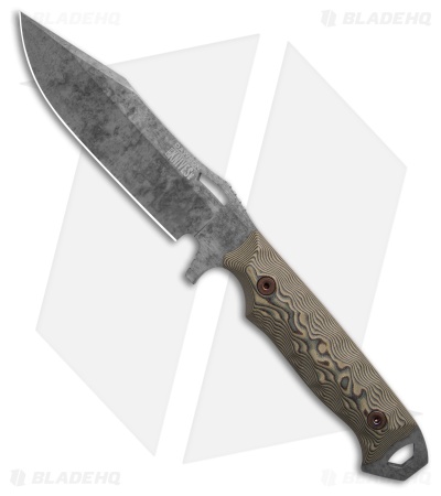 Dawson Knives Marauder Gen 2 Fixed Blade Knife Green/Black G-10 (6.1" Monsoon)