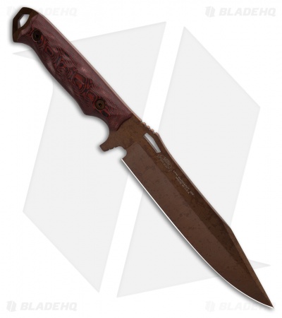 Dawson Knives Marauder XL Knife Red/Black G-10 (6.125" Arizona Copper)