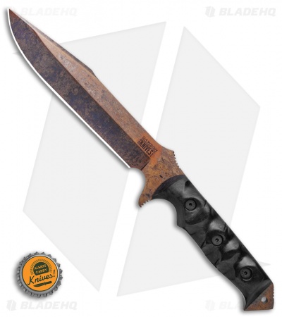 Dawson Knives Mojave 7 Fixed Blade Knife Marble CF (7" Arizona Copper)