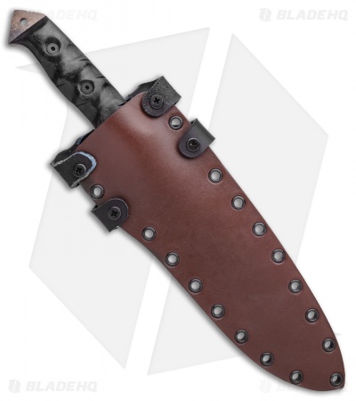 Dawson Knives Mojave 7 Fixed Blade Knife Marble CF (7" Arizona Copper)