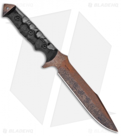 Dawson Knives Mojave 7 Fixed Blade Knife Marble CF (7" Arizona Copper)