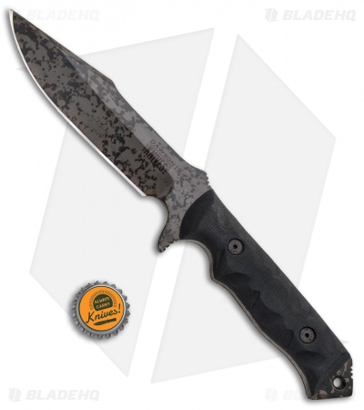 Dawson Knives Mojave Fixed Blade Knife Black G-10 (6" Hellcat Cerakote)