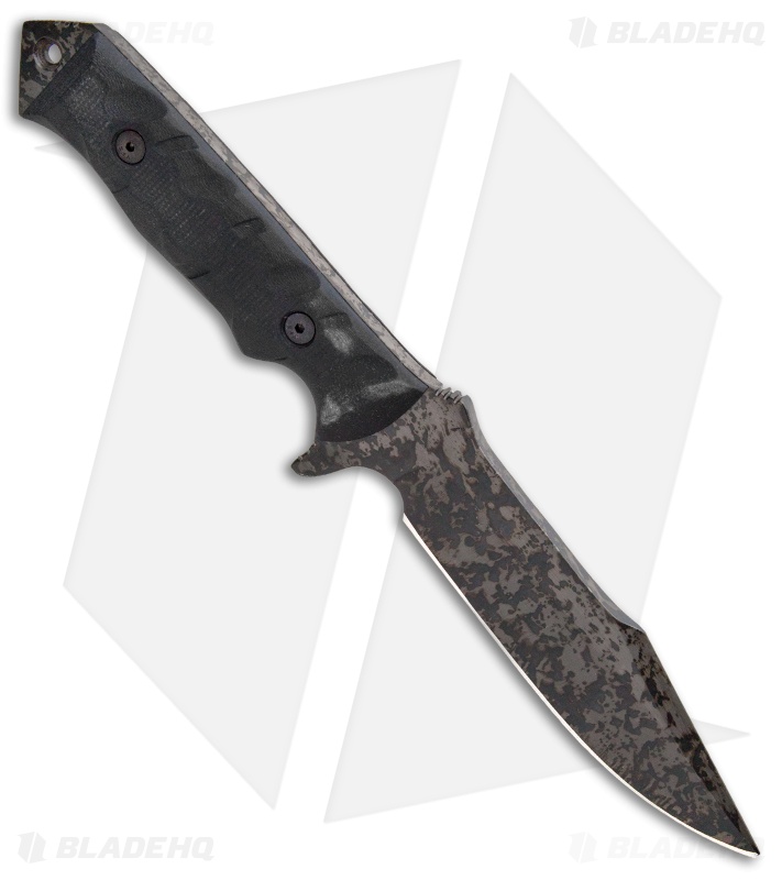 Dawson Knives Mojave Fixed Blade Knife Black G-10 (6" Hellcat Cerakote)