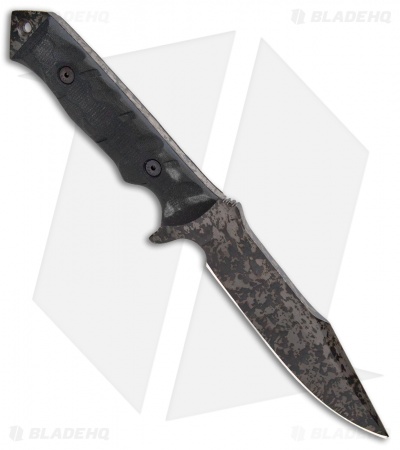 Dawson Knives Mojave Fixed Blade Knife Black G-10 (6" Hellcat Cerakote)
