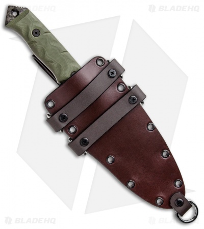 Dawson Knives Mojave Fixed Blade Knife OD Green G-10 (6" Hellcat Cerakote)