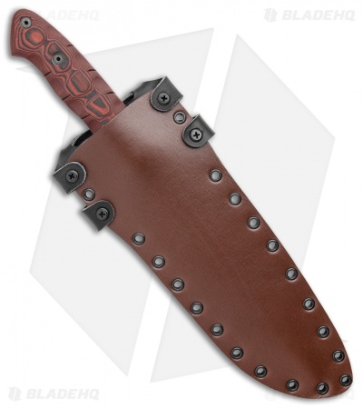 Dawson Knives Mountain Man Fixed Blade Knife Red/Black G-10 (9" Specter)