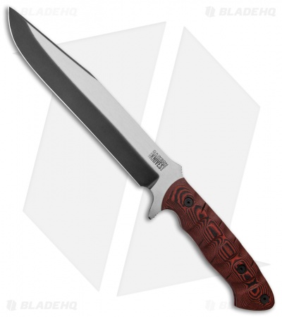 Dawson Knives Mountain Man Fixed Blade Knife Red/Black G-10 (9" Specter)
