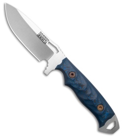 Dawson Knives Nomad Fixed Blade Knife Black/Blue G-10 (4.25" Satin)