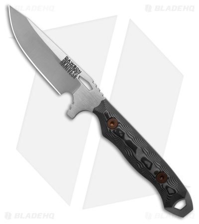 Dawson Knives Outcast Fixed Blade Knife Black/Gray G-10 (3.2" Satin)