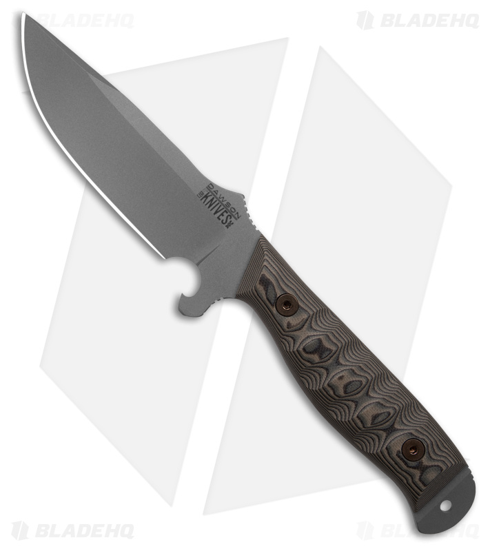 Dawson Knives Pathfinder Fixed Blade Knife Camo G-10 (4.8" Whiteout)