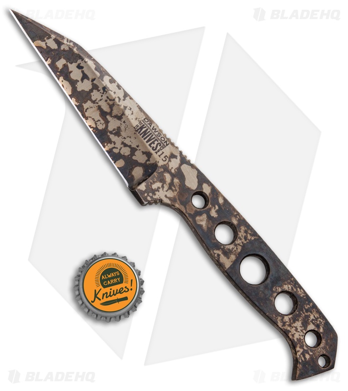 Dawson Knives Screamin' Eagle Fixed Blade Knife (4.00" Hellcat Gold Cerakote)