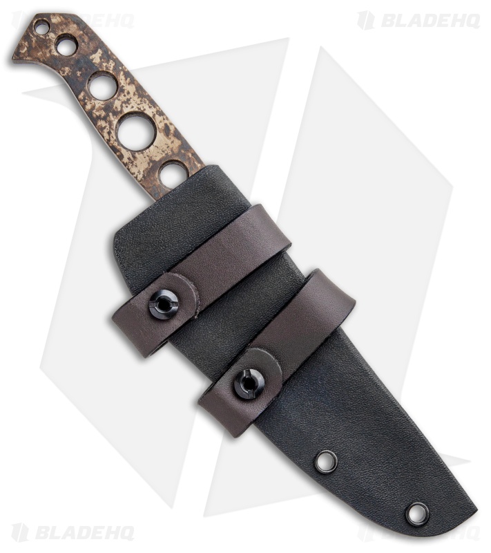 Dawson Knives Screamin' Eagle Fixed Blade Knife (4.00" Hellcat Gold Cerakote)
