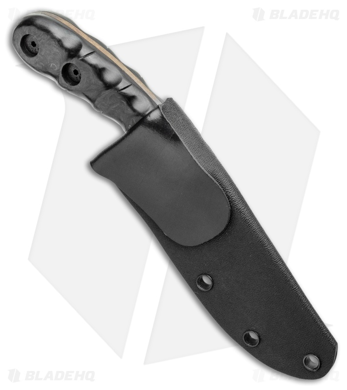 Dawson Knives Serengeti Fixed Blade Knife Marble Carbon Fiber (3.25" AZ Copper)