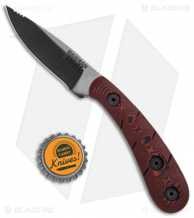 Dawson Knives Serengeti Fixed Blade Knife Red/Black G-10 (3.25" Specter)