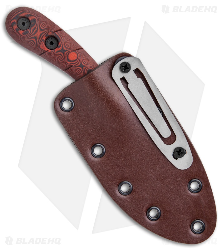Dawson Knives Serengeti Fixed Blade Knife Red/Black G-10 (3.25" Specter)