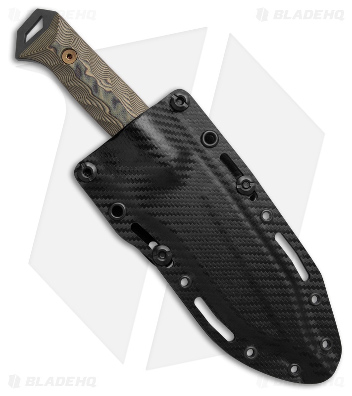 Dawson Knives Shepherd Gen 2 Fixed Blade Knife Black/Green G-10 (4" Midnight)
