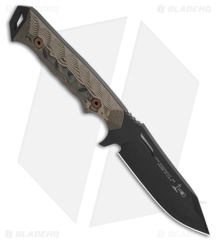 Dawson Knives Shepherd Gen 2 Fixed Blade Knife Black/Green G-10 (4" Midnight)