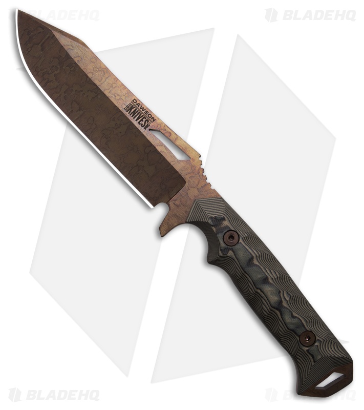 Dawson Knives Sheperd XL Fixed Blade Knife Ultrex G-10 (5.5" Arizona Copper)