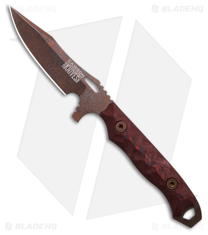 Dawson Knives Smuggler Black/Red G-10 Arizona Copper