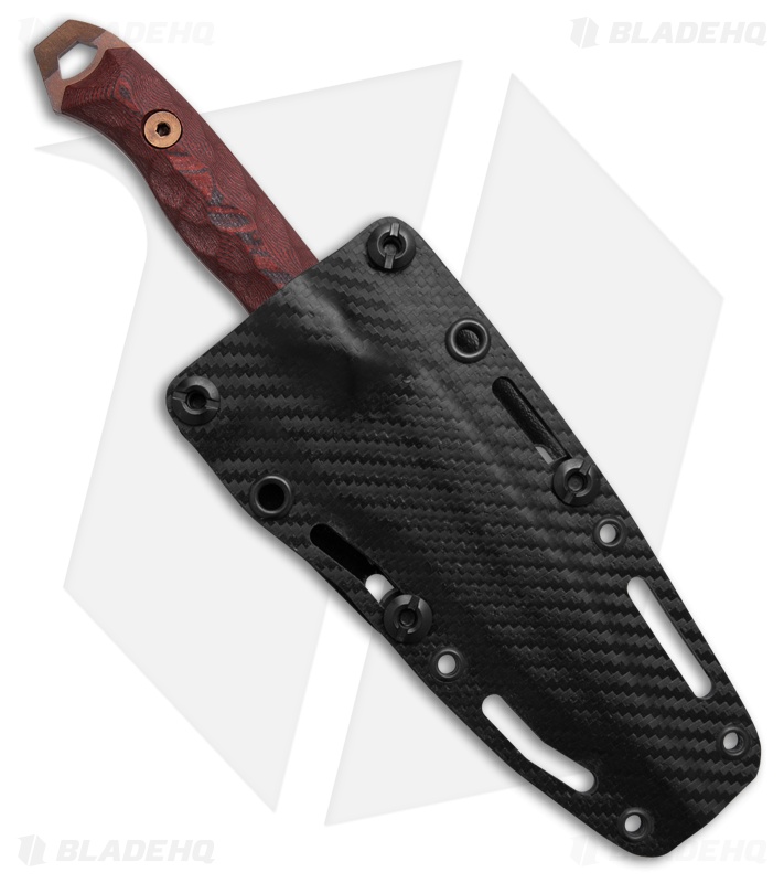 Dawson Knives Smuggler Black/Red G-10 Arizona Copper