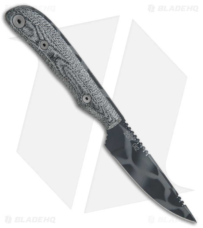 Dawson Knives Venus Fixed Blade Knife Black Micarta (3.5" Obsidian