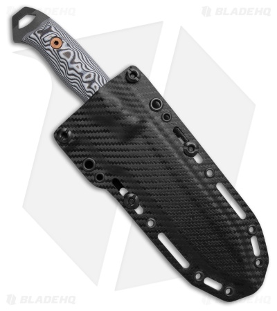 Dawson Knives Wilderness Gen 2 Fixed Blade Knife BLK/WHT G-10 (4.5" Midnight)