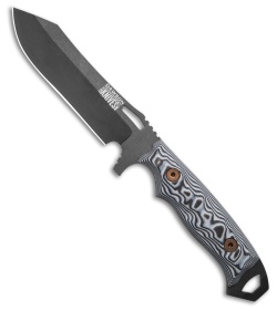 Dawson Knives Wilderness Gen 2 Fixed Blade Knife BLK/WHT G-10 (4.5" Midnight)
