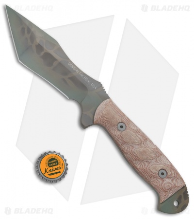 Dawson Knives Wraith Fixed Blade Knife Tan Micarta (5" Sandstone)