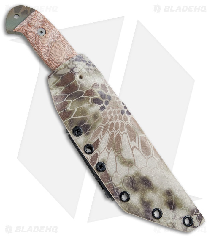 Dawson Knives Wraith Fixed Blade Knife Tan Micarta (5" Sandstone)
