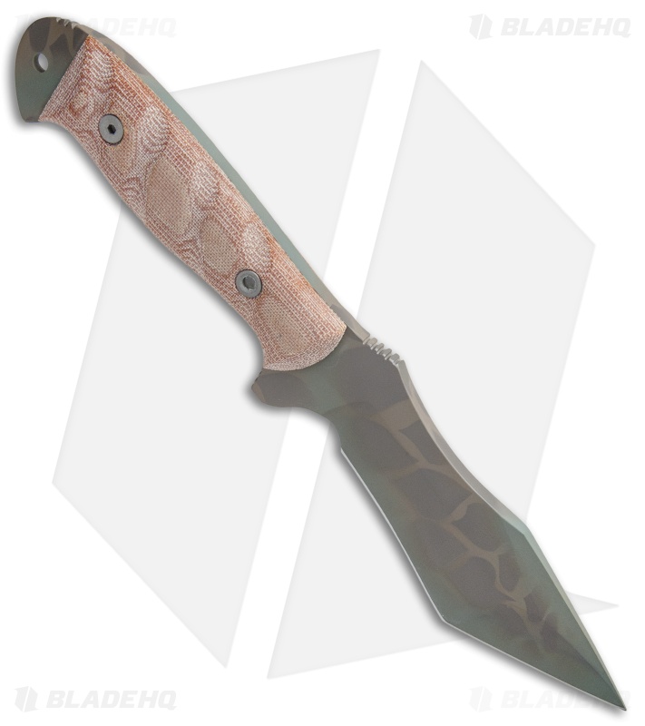 Dawson Knives Wraith Fixed Blade Knife Tan Micarta (5" Sandstone)