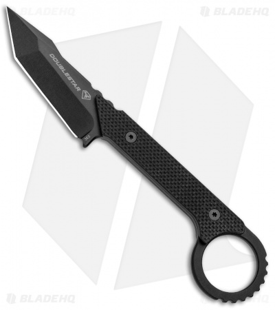 DoubleStar Ahab-X - Self Defense Fixed Blade Knife | Black | Blade HQ
