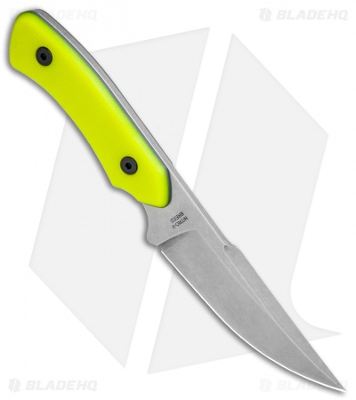 DoubleStar Hydra Series Chico Diablo X Fixed Blade Hi-Vis G-10 (4.1" Stonewash)