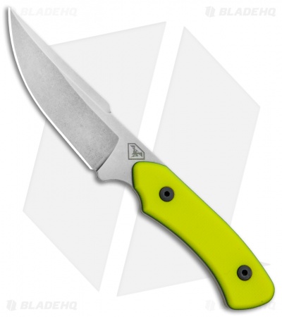DoubleStar Hydra Series Chico Diablo X Fixed Blade Hi-Vis G-10 (4.1" Stonewash)