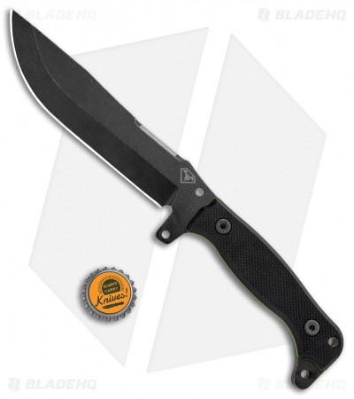 DoubleStar Pathseeker Bushcraft Fixed Blade Black G-10 (6.5" Black SW)