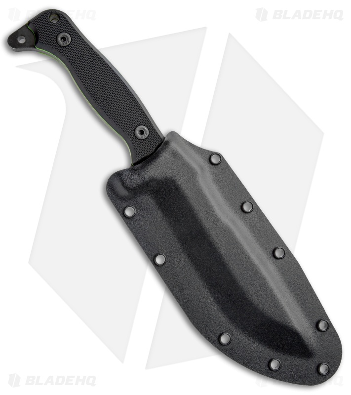 DoubleStar Pathseeker Bushcraft Fixed Blade Black G-10 (6.5" Black SW)
