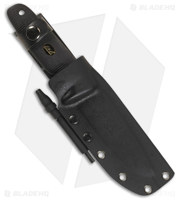 EKA Nordic W12 Fixed Blade Knife Black G-10 (4.7" Satin Sandvik 12C27) 714302