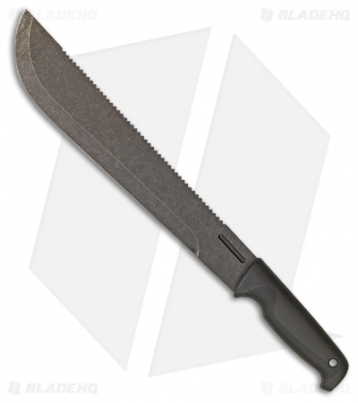 EKA Vine Thrasher Fixed Blade Knife Black (11.875" Black Stonewash)