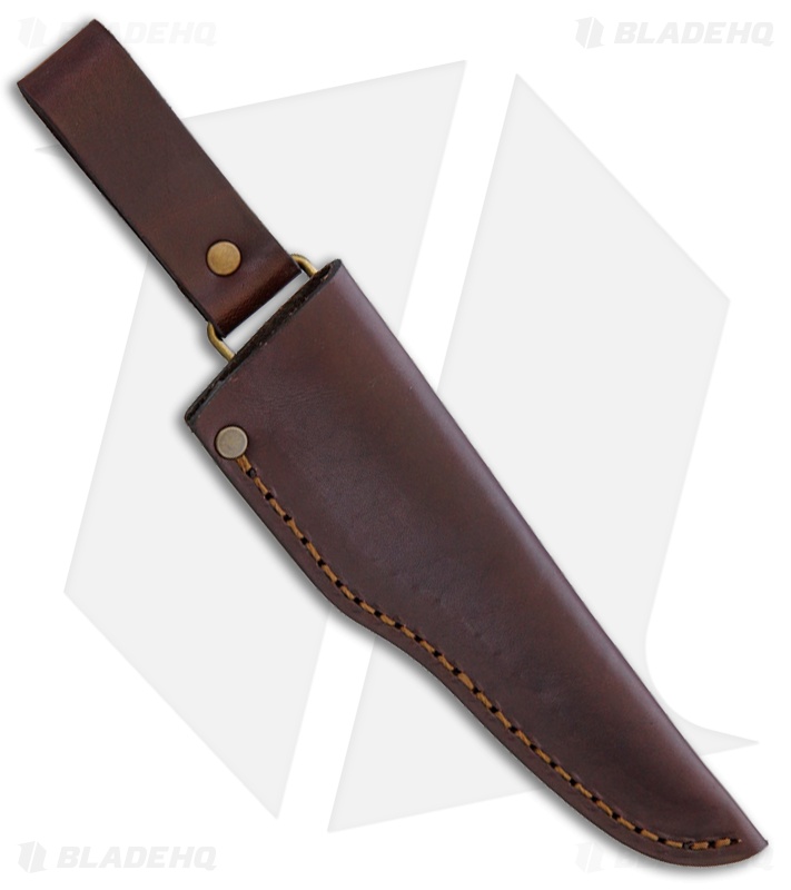 Brisa (EnZo) Knives Badger Fixed Blade Bushcraft Knife Micarta (4.5" Satin) 