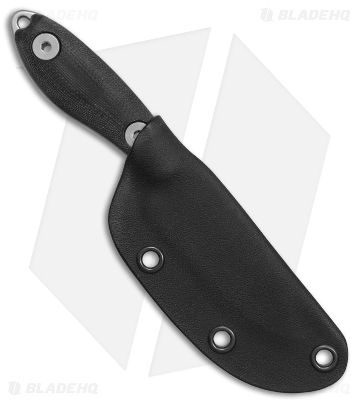 Evans Knife and Tool Companion Fixed Blade Knife Black G-10 (2.8" Stonewash)