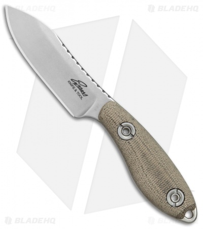 Evans Knife and Tool Companion Fixed Blade Knife OD Green Micarta (2.8" SW)