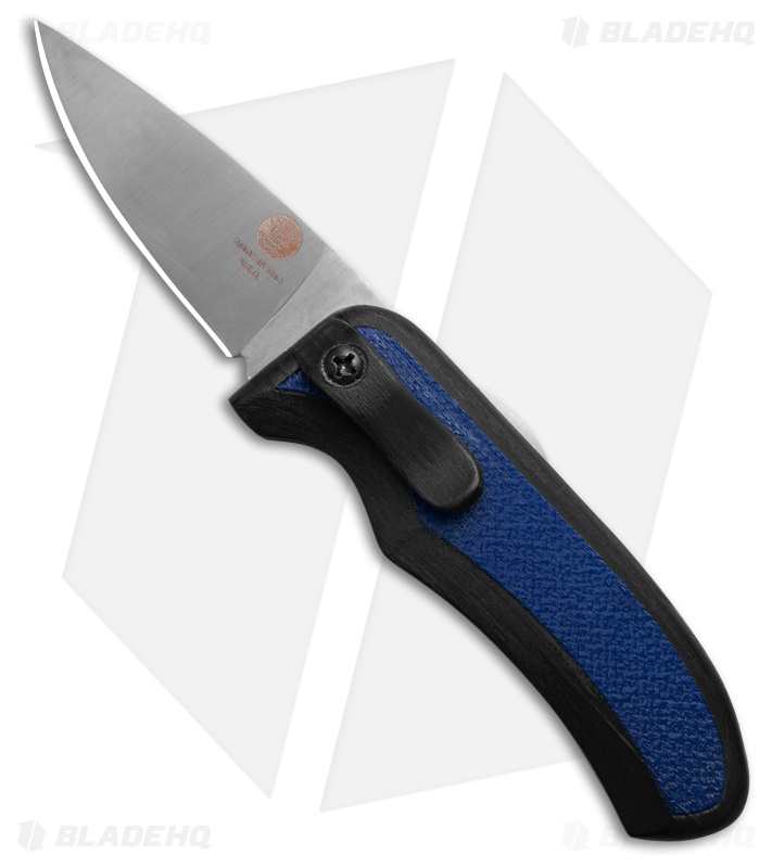 Excalibur Outdoors Stag Friction Folding Knife 3D Printed Blue/Black (2.6" Sat)