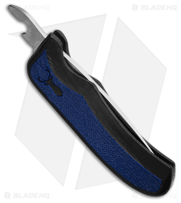 Excalibur Outdoors Stag Friction Folding Knife 3D Printed Blue/Black (2.6" Sat)