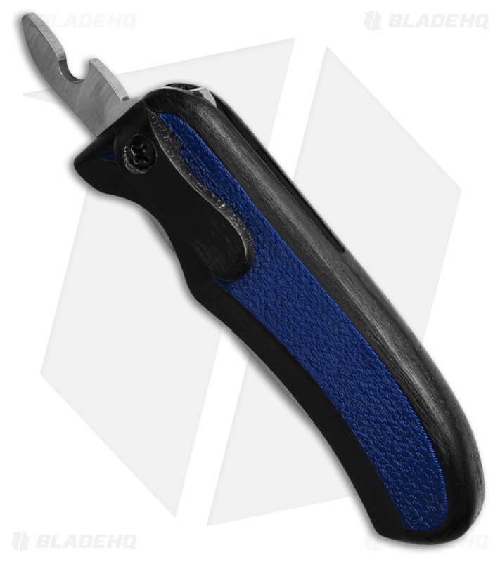 Excalibur Outdoors Stag Friction Folding Knife 3D Printed Blue/Black (2.6" Sat)