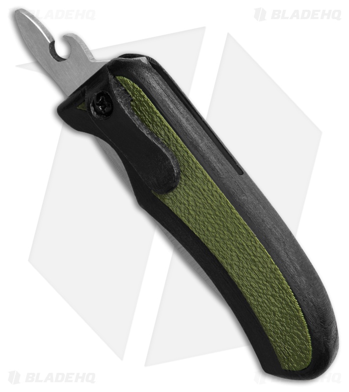 Excalibur Outdoors Stag Friction Folding Knife 3D Printed Green/Black (2.6" Sat)